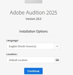 Hướng dẫn cài adobe audition 2025