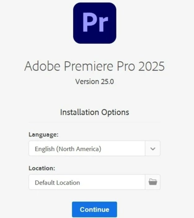  hướng dẫn cài adobe Premiere Pro 2025