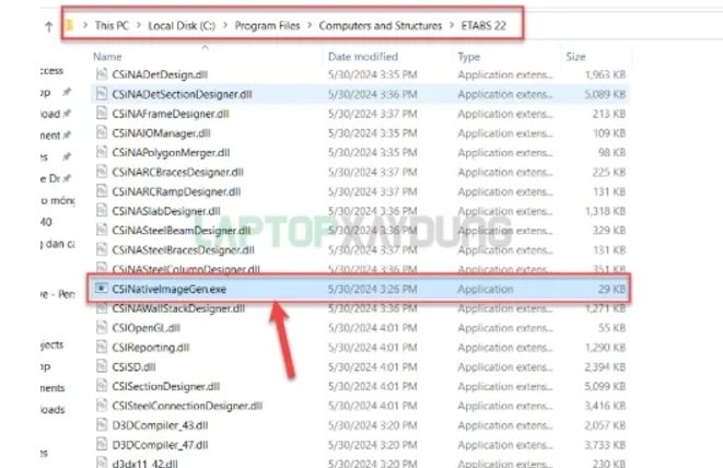 hướng dẫn cài phần mềm etabs v22 bản quyền 2