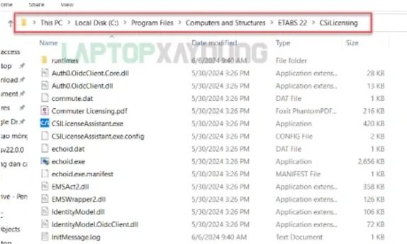 hướng dẫn cài phần mềm etabs v22 bản quyền 6