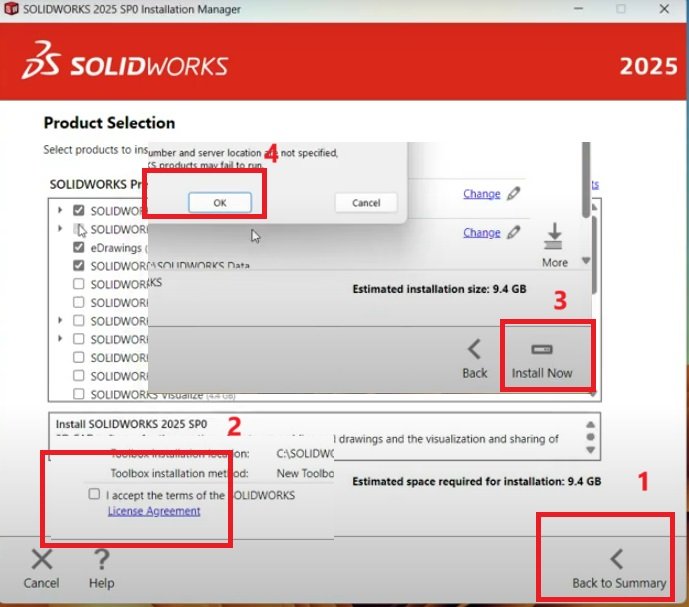 Hướng dẫn cài solidworks 2025 bản quyền 4