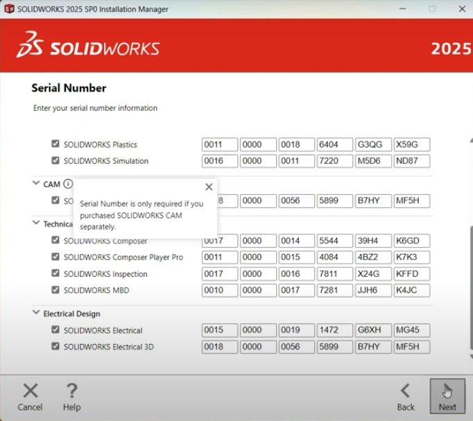 Hướng dẫn cài solidworks 2025 bản quyền