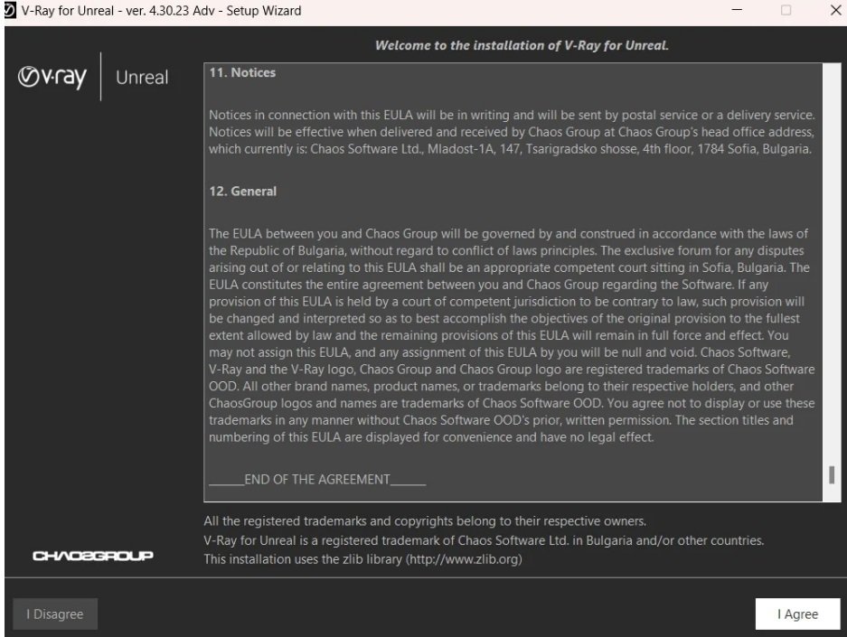 hướng dẫn cài Vray for Unreal